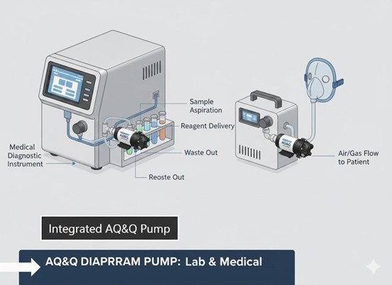 AQ&Q 實驗室與醫療隔膜泵浦